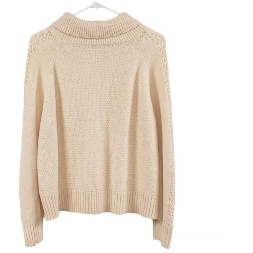 J. Crew Embellished cable sweater size XL